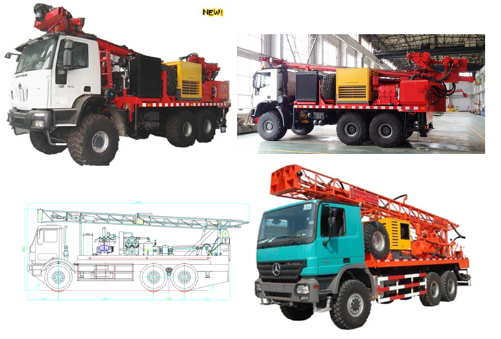 Полностью гидравлическая верхняя буровая установка привода 400M 89mm сейсмическая