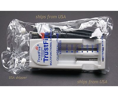 TrustFire battery charger For 18650 18500 17670 16340 14500 10440 TR001 White