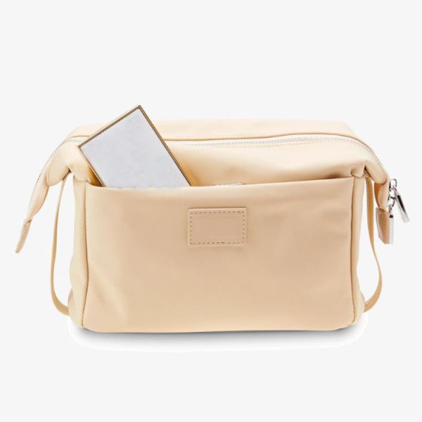 Fashion Waterproof Leather Cosmetic Cases Luxury Leather Toiletry Bag Custom Logo
