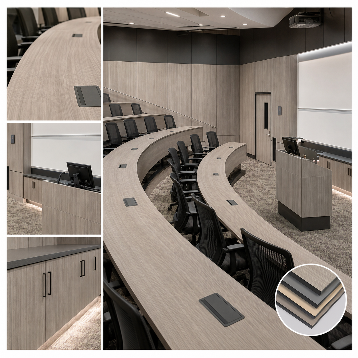 Compact HPL Interior Wall Panel / Phenolic Resin Wall Cladding