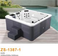 Modern Design Acrylic Freestanding Hydromassage Bathtub With Integrated LED Chromatherapy Lighting And Smart Control