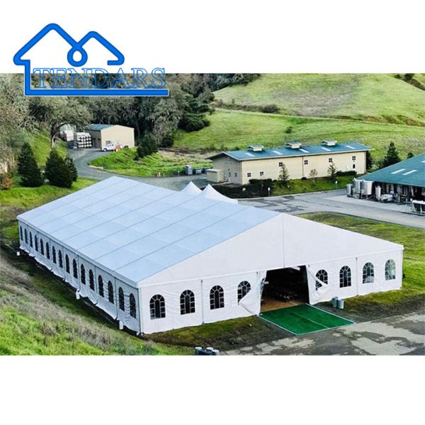 Outdoor Compact Party Marquee Tents Heavy-Duty Aluminum Frame UV-Resistant Wind-Protected Canopy Structure