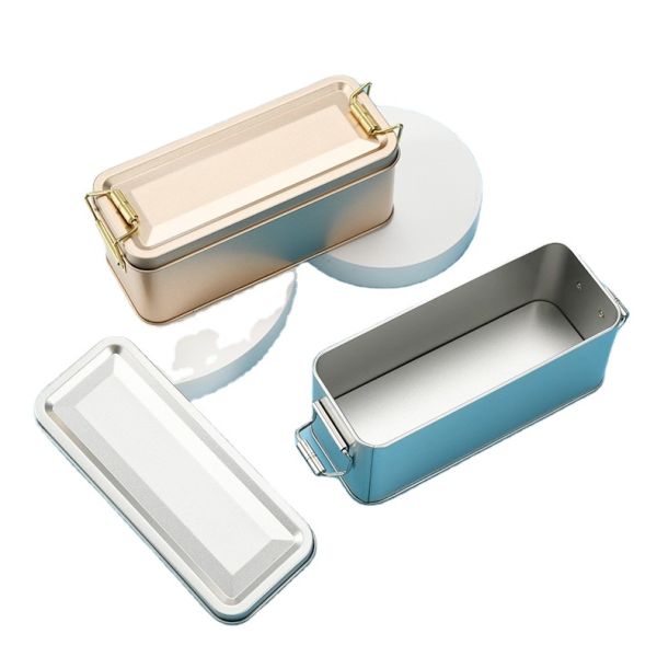 Bakery Use Rectangle Tin Box Tinplate Metal for Cake Chocolate Candy Packaging