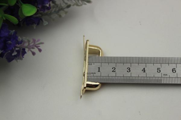 High quality hanging plating light gold color 35 mm metal arch bridge for handbag