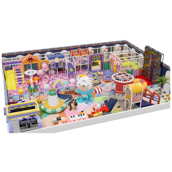 Shopping Malls Commercial Soft Play Equipment With Ball Pit And Slide