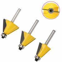 Carbide Chamfer Router Bit Set 1/4 Inch Shank for Woodworking