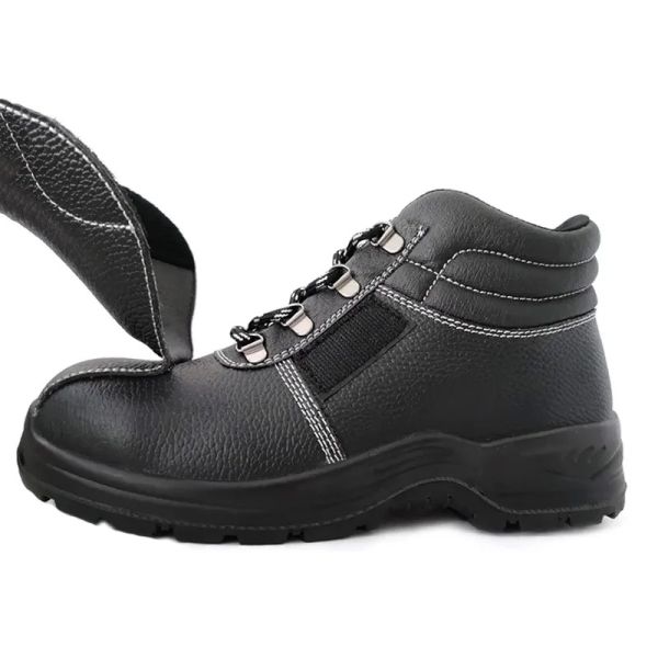 Slip Resistant Steel Toe Leather Boots Mens Welding Boots For Winter