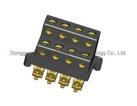 Bloc terminal de barrière PBT en plastique 3 Poteaux 2-22 Poteaux