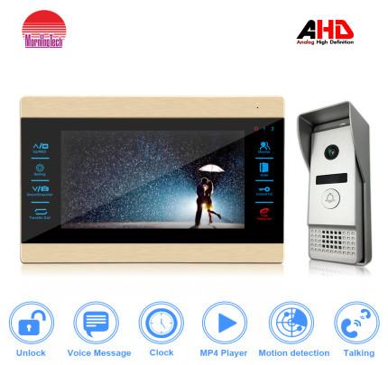Unique Design 7 Inch TOUCH SCREEN Door bell intercom TFT LCD Video intercom for apartments
