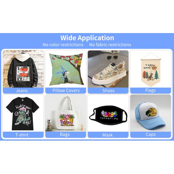 60cm Digital Printing DTF Heat Transfer PET Film DTF Printer Film Men Canvas Shoes T-shirts Printing DTF Paper PET Film