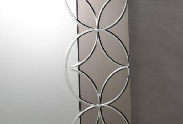 Plain Edge Framed Rectangle Glass Mirror For Living Room 600*900*15mm