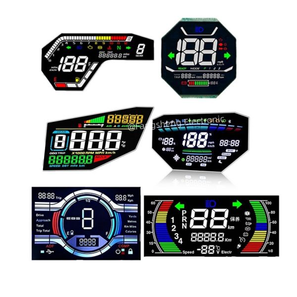 Customized Size VA LCD for E-Bike Motorcycle/Automotive/Instrument Cluster