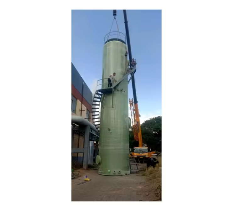 Многослойный распылитель FRP Desulfurization Scrubber Tower для промышленности влажные газовые дымы