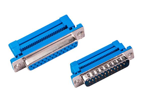 Female Male Small Electrical Connectors IDC Crimp Type D-SUB Connector For Flat Ribbon Cable