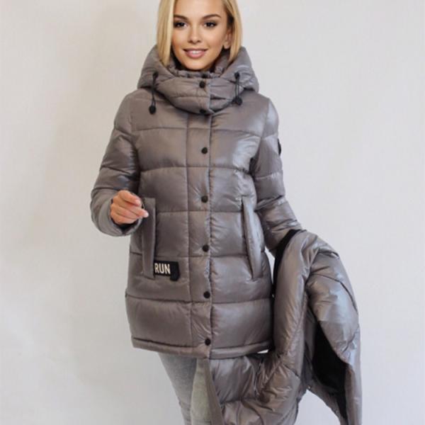 FODARLLOY Cold Weather Women's Long Sleeves Coats Windproof Jacket Casual Cotton-padded Clothes Women Winter Warm Coat