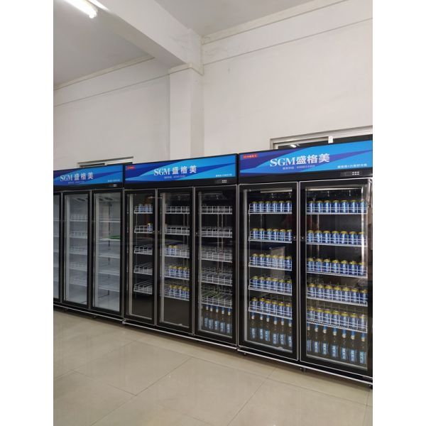 Commercial Split Fridge Freezer Chilled Beverage Split Door Refrigerator