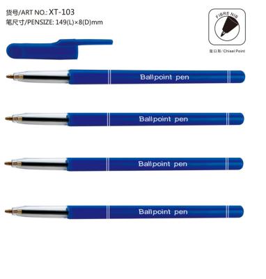 simple ball pen with cap, for office use, in color box packing