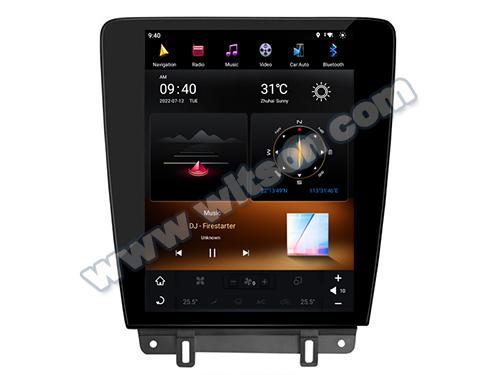 12.1 Screen Tesla Vertical Android Screen For Ford Mustang 2009-2014 Car Multimedia Stereo GPS Carplay Player
