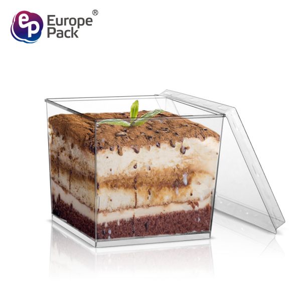 Wholesale Clear Plastic Smoothie Pudding Dessert Disposable Cups With Lids