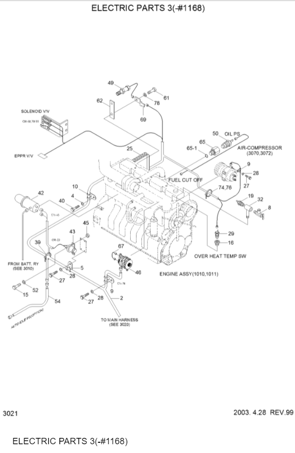 21E3-0042 31Q4-40620 E128-0070 11EM-40140 Revolution Speed Sensor Fit R210-7 R220-5 R200LC R450LC3