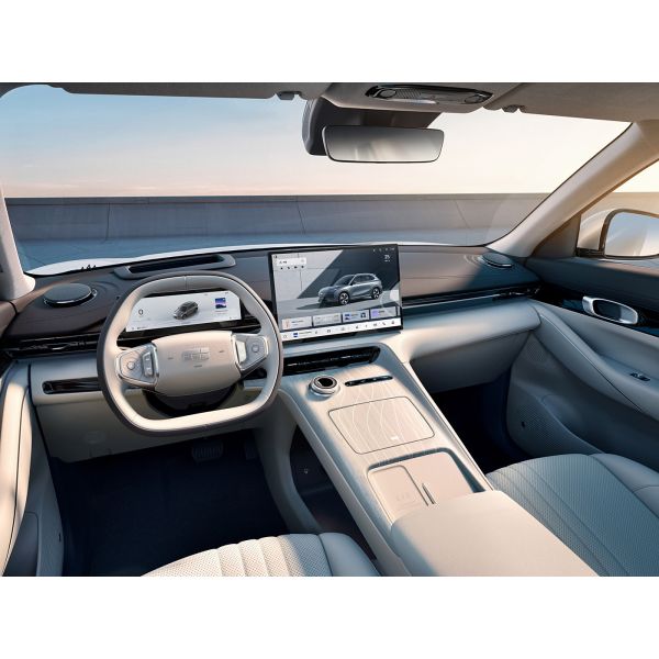 Geely Galaxy E5 electric car with CTB body-battery integration technology,with good handling stability.