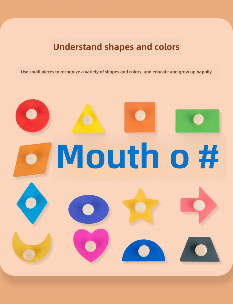 Montessori Children Wooden Magnetic 3d Shape Sorter Matching Puzzle Learning Board Educational Teaching Aids Toys for Kids