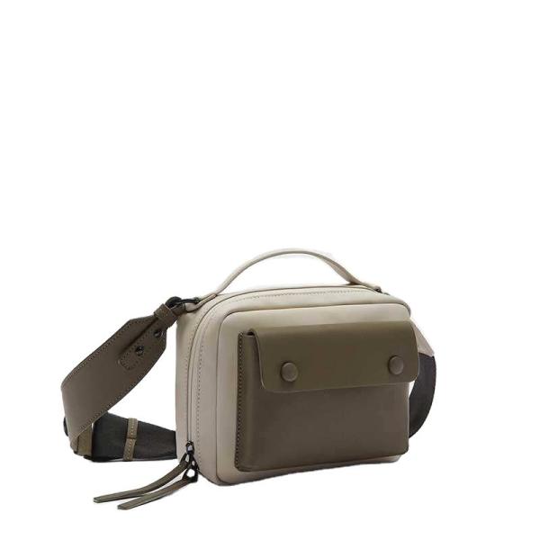 Men's Sports Waist Bag Multifunctional Outdoor Travel PU Leather Messenger Bag for Riding