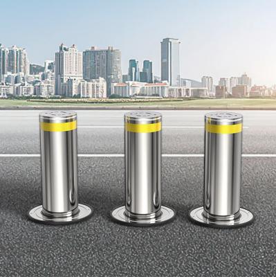 Driveway Parking Removable Pneumatic Hydraulic Rising Bollards Automatic Stainless Steel