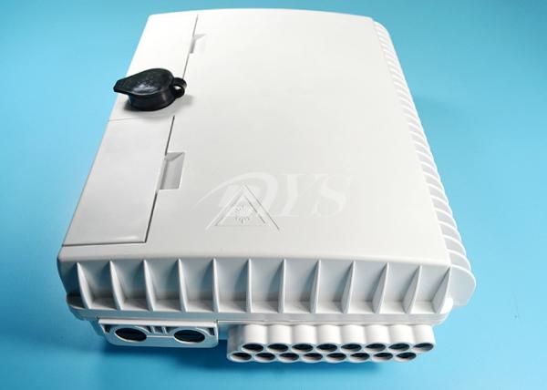 16 Core Outdoor Waterproof Fiber Optic Distribution Box / Closure Pc Material