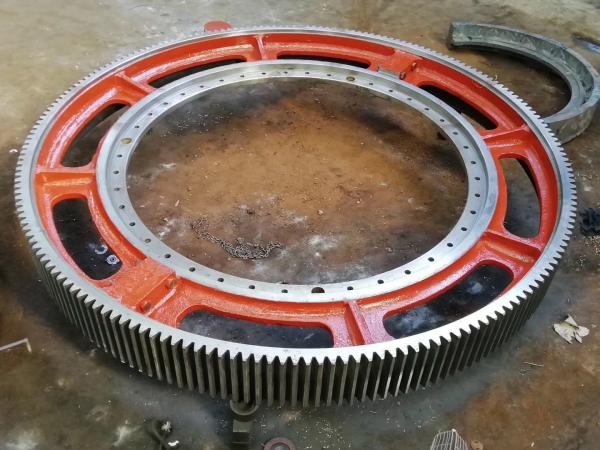 Engrenagem das circunferências do moinho do grande diâmetro 16000mm para estufas giratórias e moinhos de moedura