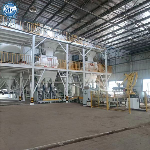 Китай Новый продукт 15-25T/H Автоматическая сухой морт производственная линия Цемент морт смесителя