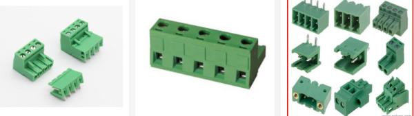 RDOQ 3.81pitch 2P-24P 300V 10A  green with flange plug in type terminal block connector