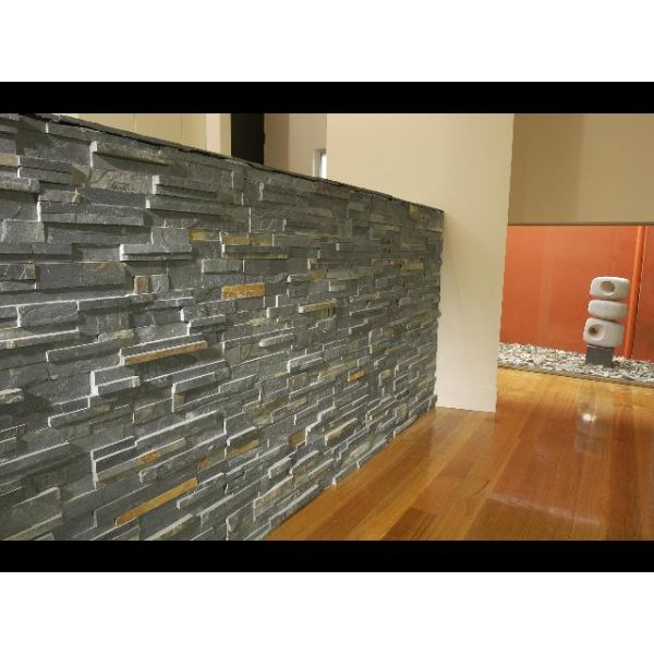 White Slate Cultured Stone Panels , Natural stone for exterior interior application