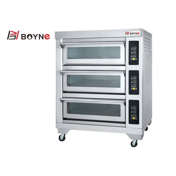Electric Deck Oven One Deck Two Trays Bakery Equipment For Bread Shop Pizzeria