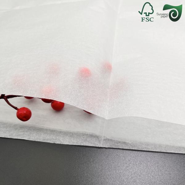 FSC 4 6 Pieces Of 38gsm  40 GSM Greaseproof Paper  350mm  450mm  For Lunch Wrapping