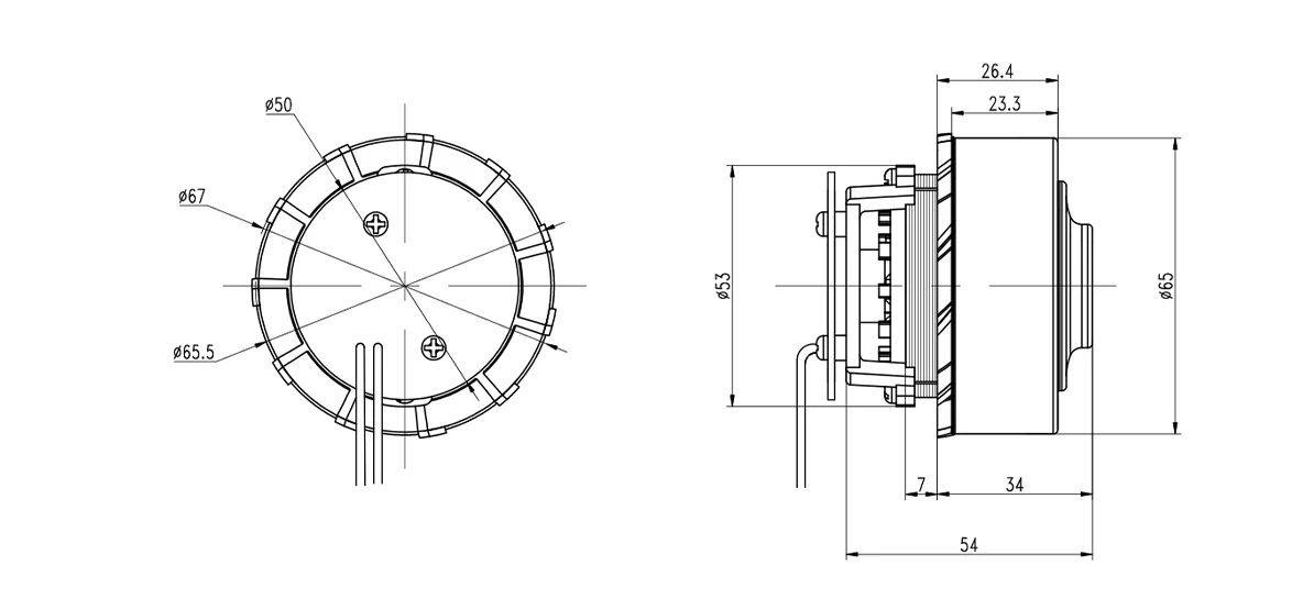 Vacuum Cleaner Motor 300W 80,000RPM 25V DC 0.165mNm KG-6534DC25