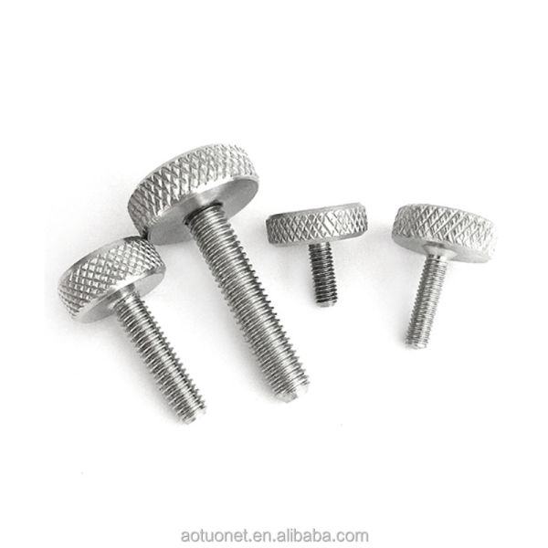 M3 M4 Stainless Stee Knurled Thumb Screw Passivated Finish Highly Demanded