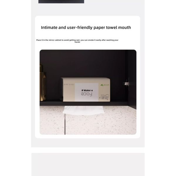 Smart Modern Medicine Bathroom LED Mirror Cabinet Water Resistant Illuminated Storage Organizer Aluminum Frame for Hotel Villa