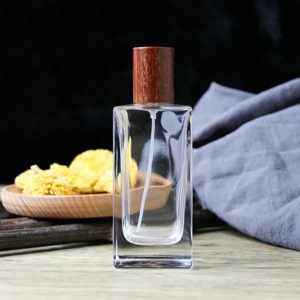 Glass Luxury Perfume Bottle With Screen Printing Hot Stamping Surface