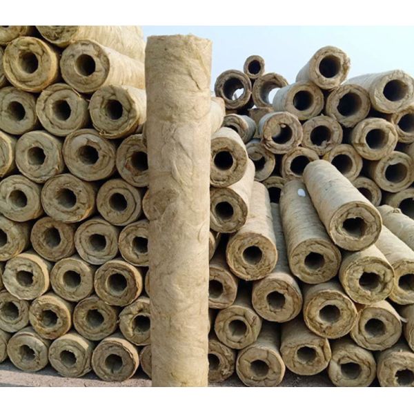 Light Weight Waterproof Fireproof Rockwool Tube Insulation Material 80mm