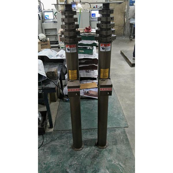 12m crank manual telescopic mast, crank antenna mast, telescpic mast, manual mast, aluminum telescopic mast