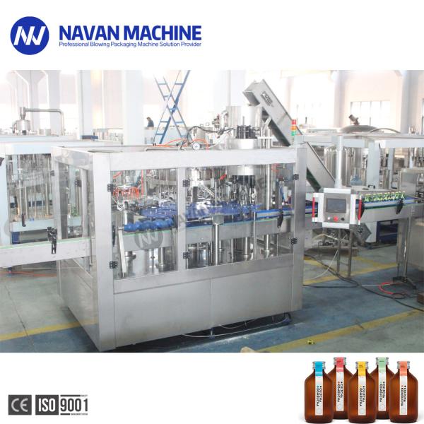 Monoblock 200-2000ml Glass Bottle Soad Water Kombucha Filling Machine