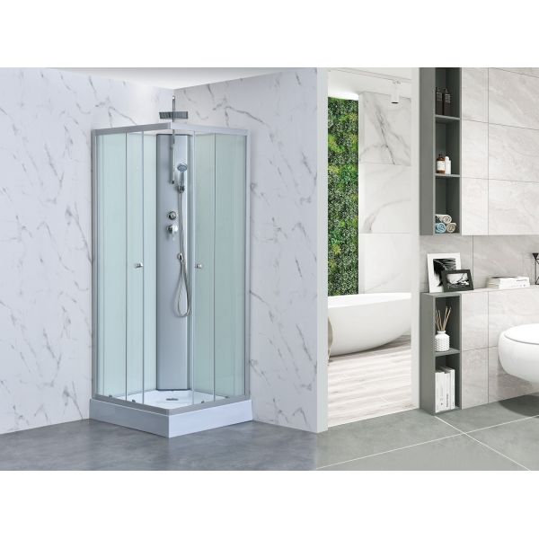 Роскошное 4mm стеклянное приложение на Bathroom 35 X35 '' X85»