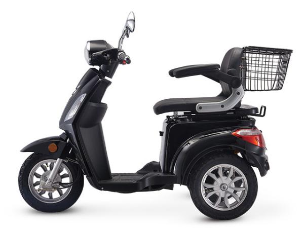 Drum Brake 3 Wheel Electric Moped , Power Scooter Motorcycle Net Weight 77kg