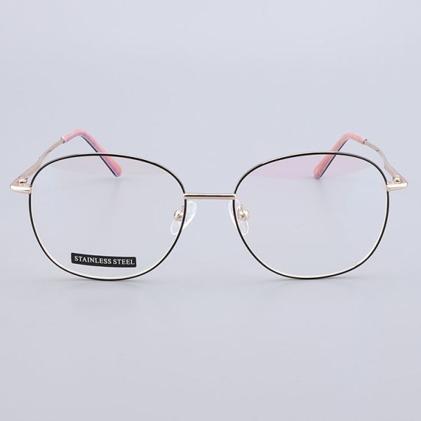 SS 17mm Metal Optical Frame Round Reading Glasses