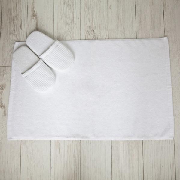 Tapete antiderrapante para banheiro de hotel algodão puro para banho tapete absorvente para pés lavável para casa