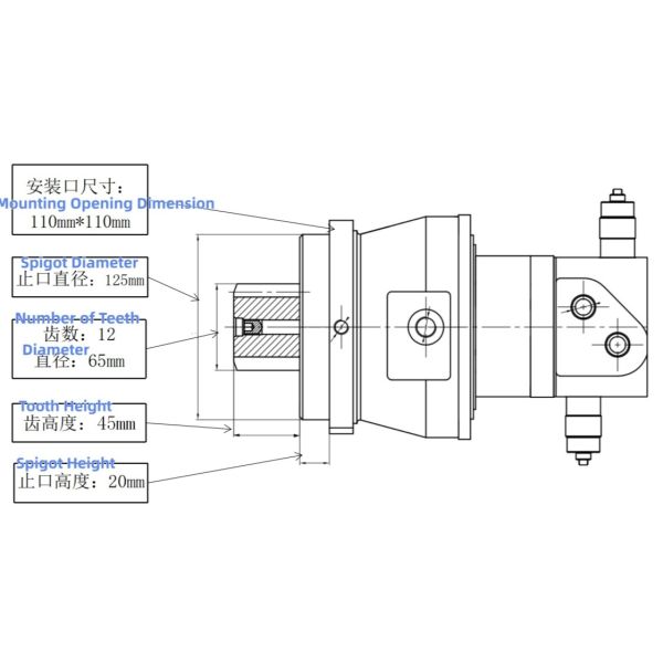 Heavy Duty TB216 218 Swing Motor Compatible With Takeuchi Excavators High Torque  Durability