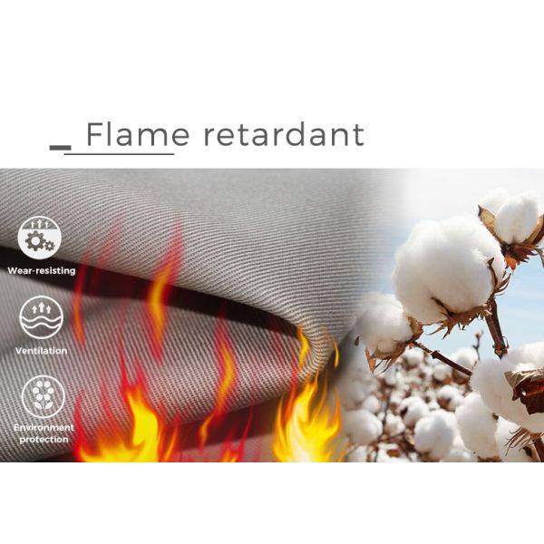 Прокладки Vis 100 хлопок высокие для черноты ткани Twill пожарного одежды огнезамедлительной отражательной