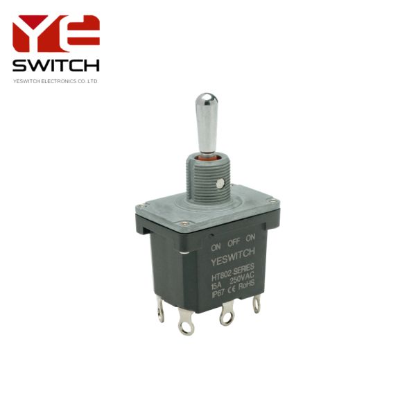 Waterproof Ip68 Industrial Toggle Switch With Metal Handle For Excavator
