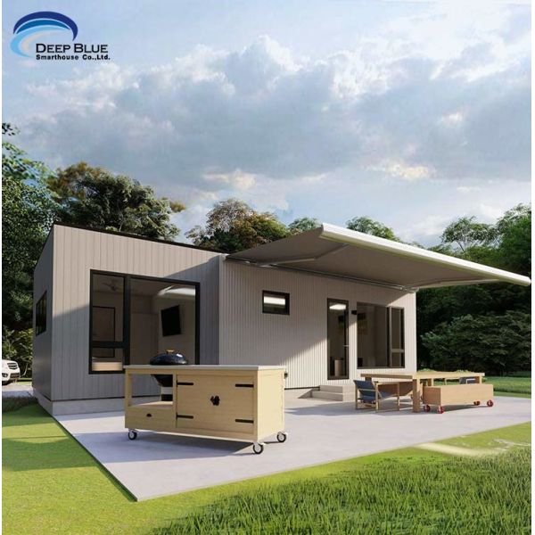 Космос Prefab света студии сада стальной дома набор крошечных домов рамки портативные